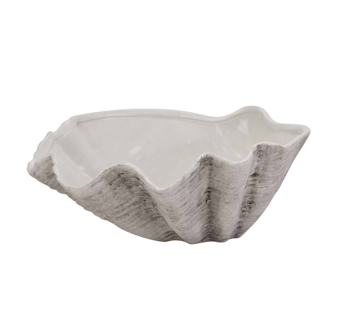 Large Ceramic Adele Shell Bowl