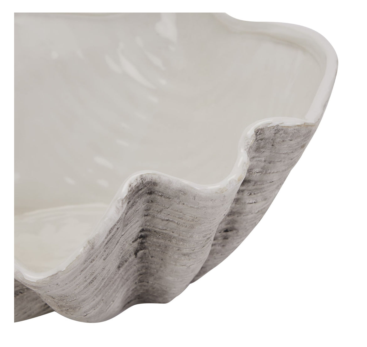 Large Ceramic Adele Shell Bowl