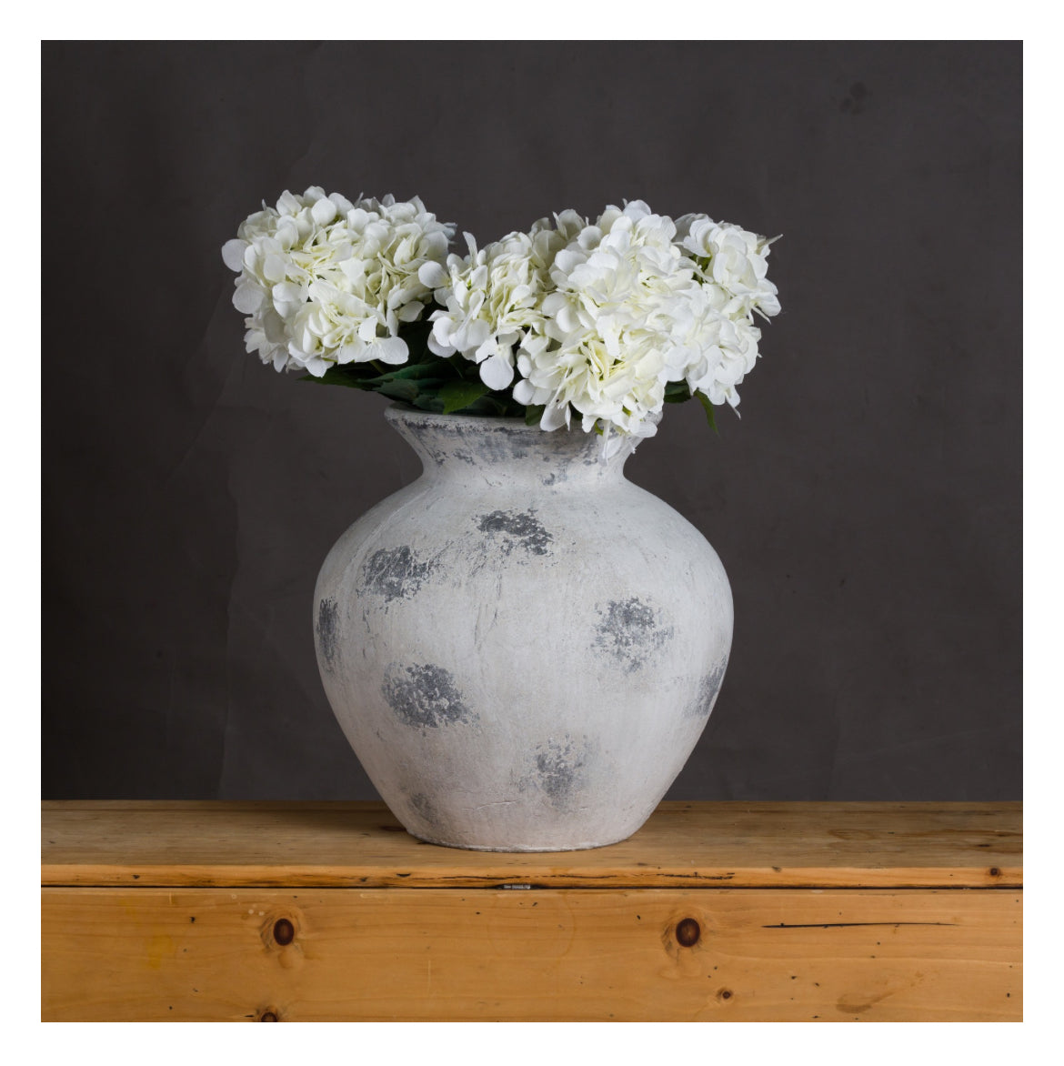 Large Antique White Vase ‘Downton’