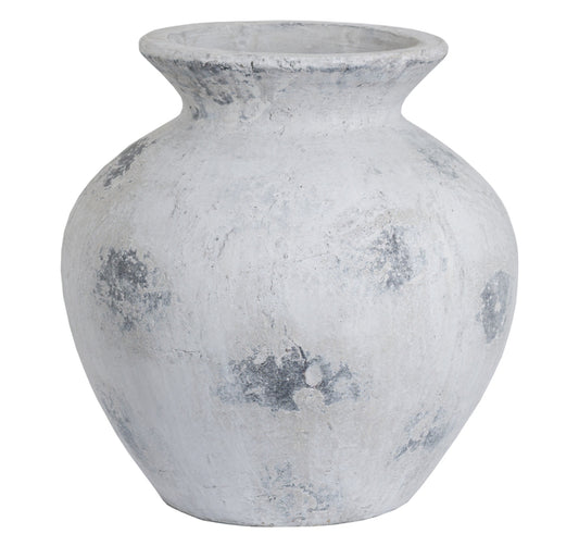 Large Antique White Vase ‘Downton’