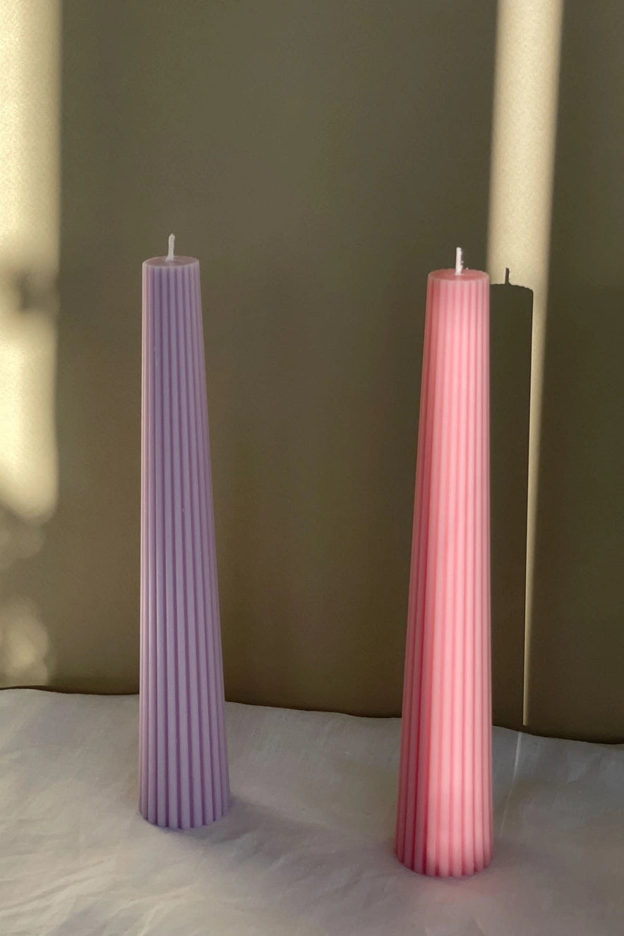 Ribbed Taper Candles