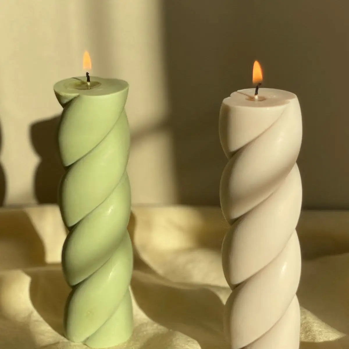 Marshmallow Shaped Pillar Candle