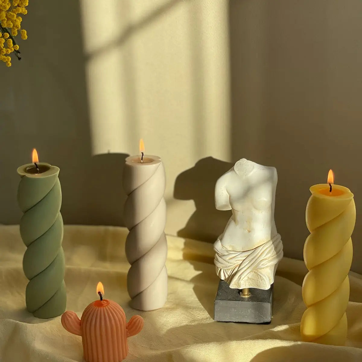 Marshmallow Shaped Pillar Candle