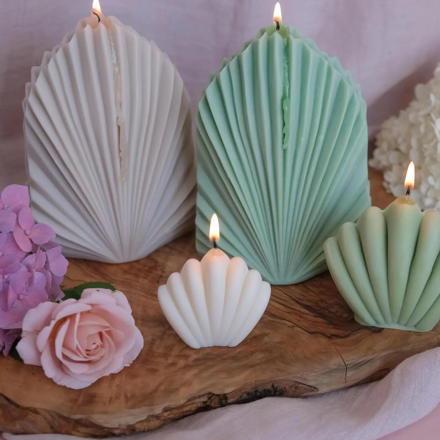 Large Palm Leaf Candle